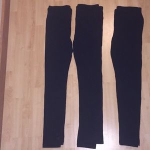 X3 black leggings